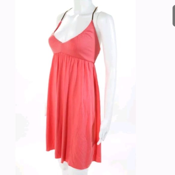 Dresses & Skirts - FREE PEOPLE MEDIUM PINK VNECK SPAGHETTI DRESS